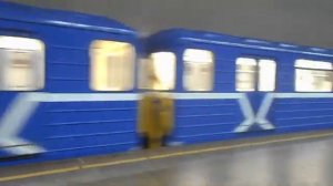 Нижегородское метро. Обкатка пятивагонного "Номерного" по станции "Чкаловская"