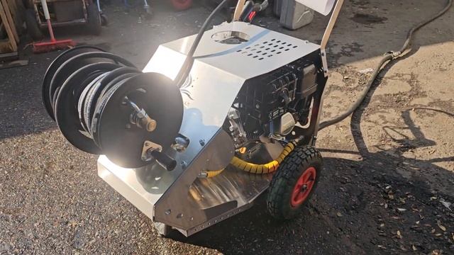 Бензо АВД 15 литров 280 бар. Тележка из нерж. стали. смотреть онлайн