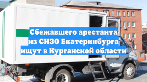 Сбежавшего арестанта из СИЗО Екатеринбурга ищут в Курганской области