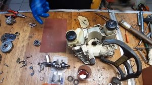 На горячую не заводиться Stihl 180.Разбило подшипники.