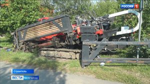 В микрорайоне Центральный Строителя продолжается строительство системы водоотведения