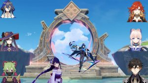 Genshin Impact: Прохождение бездны 5.8. Витая бездна. Этаж 11