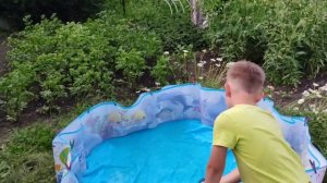 Дачные гости и пугало огородное #дача #цветы #июль #ден?
