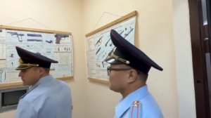 Рабочий визит Дмитрия Григорьева в МО МВД России "Сарпинский"