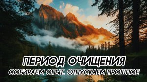 ПЕРИОД ОЧИЩЕНИЯ, ОСОЗНАЁМ СВОИ ПРОГРАММЫ, СОБИРАЕМ ОПЫТ, ОТПУСКАЕМ ПРОШЛОЕ