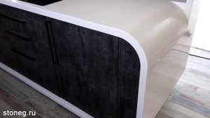 Стойка Столешница и Облицовка мебели искусственным камнем Грандекс Grandex stoneg.ru