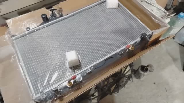 Сборка и установка радиатора охлаждения Toyota Altezza