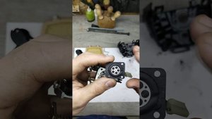 Ремонт Stihl ms 211, прочистка карбюратора.(часть 2)