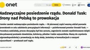 🇷🇺⚔🇵🇱 Залёт российских дронов в Польшу — это «масштабная провокация», — премьер Туск