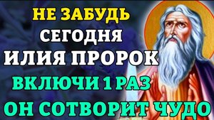 🕯️Сегодня НЕ ЗАБУДЬ! ВКЛЮЧИ 1 РАЗ, ОН СОТВОРИТ ЧУДО! Сильная молитва в Ильин день. Православие. ☦️