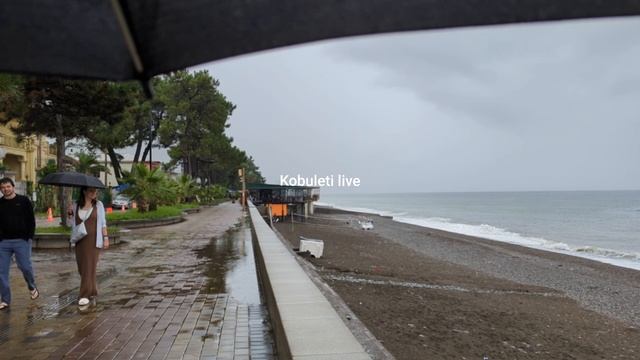 10.09.2025 дождь Кобулети Аджария Грузия видео из группы Kobuleti Live в телеграм