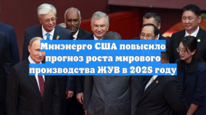 Минэнерго США повысило прогноз роста мирового производства ЖУВ в 2025 году