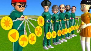 Игра «Страшный учитель 3D против кальмара»: Щелкунчики, Дальгона, уровень конфет