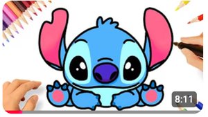 КАК ЛЕГКО НАРИСОВАТЬ КРАСАВЧИКА СТИЧА ЛЕГКО 💓