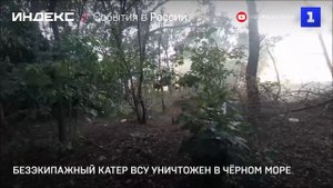 Безэкипажный катер ВСУ уничтожен в Чёрном море