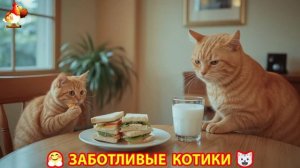 Заботливые котики спешат на помощь 😸😹😻 (321)