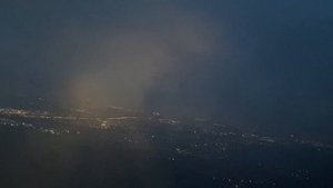 Домодедово,взлёт на ночную Москву.