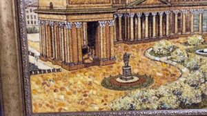 Картина из янтаря "Казанский кафедральный собор"