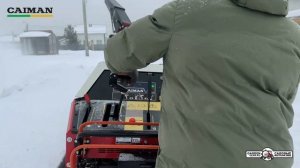 Дизельный гусеничный снегоуборщик Caiman Edo 48YD(24) в работ?
