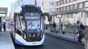 В Москве запустили участок первой в стране трамвайной линии без контактной сети