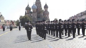 Рота спец.караула и Президентский оркестр на Красной площади