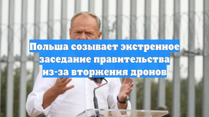Польша созывает экстренное заседание правительства из-за вторжения дронов