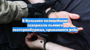 В Кольцово полицейские задержали пьяного екатеринбуржца, срывавшего рейс