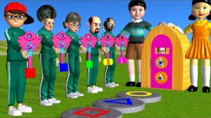 Страшный учитель 3D против Squid Game Hide and Seek Keys против Lock Dalgona Formes Challenge