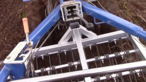 РАБОТА ПРУЖИННОЙ БОРОНЫ В ПОЛЕВЫХ УСЛОВИЯХ по всходам чеснока