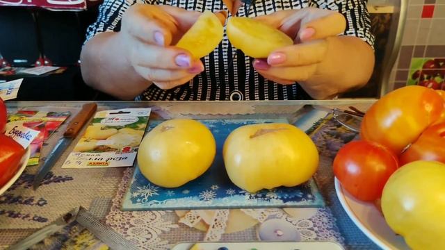 Томат -  Белла Роза. Белоплодный сорт.