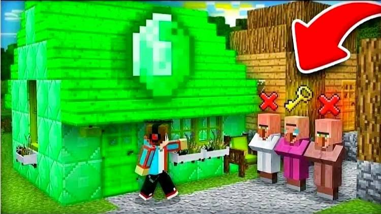 Я РЕШЮ КТО ИЗ ЖИТЛЕЙ БУДТ ЖИЬ В МОМ ДОМЕ В МАЙНКРАФТ 777775 Minecraft