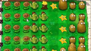 Растения против Зомби Выживание День Пять волн Сложно