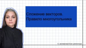 Сложение векторов. Правило многоугольника