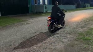Прокатился на мотоцикле объёмом двигателя 250 кубов 😊