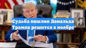 Судьба пошлин Дональда Трампа решится в ноябре
