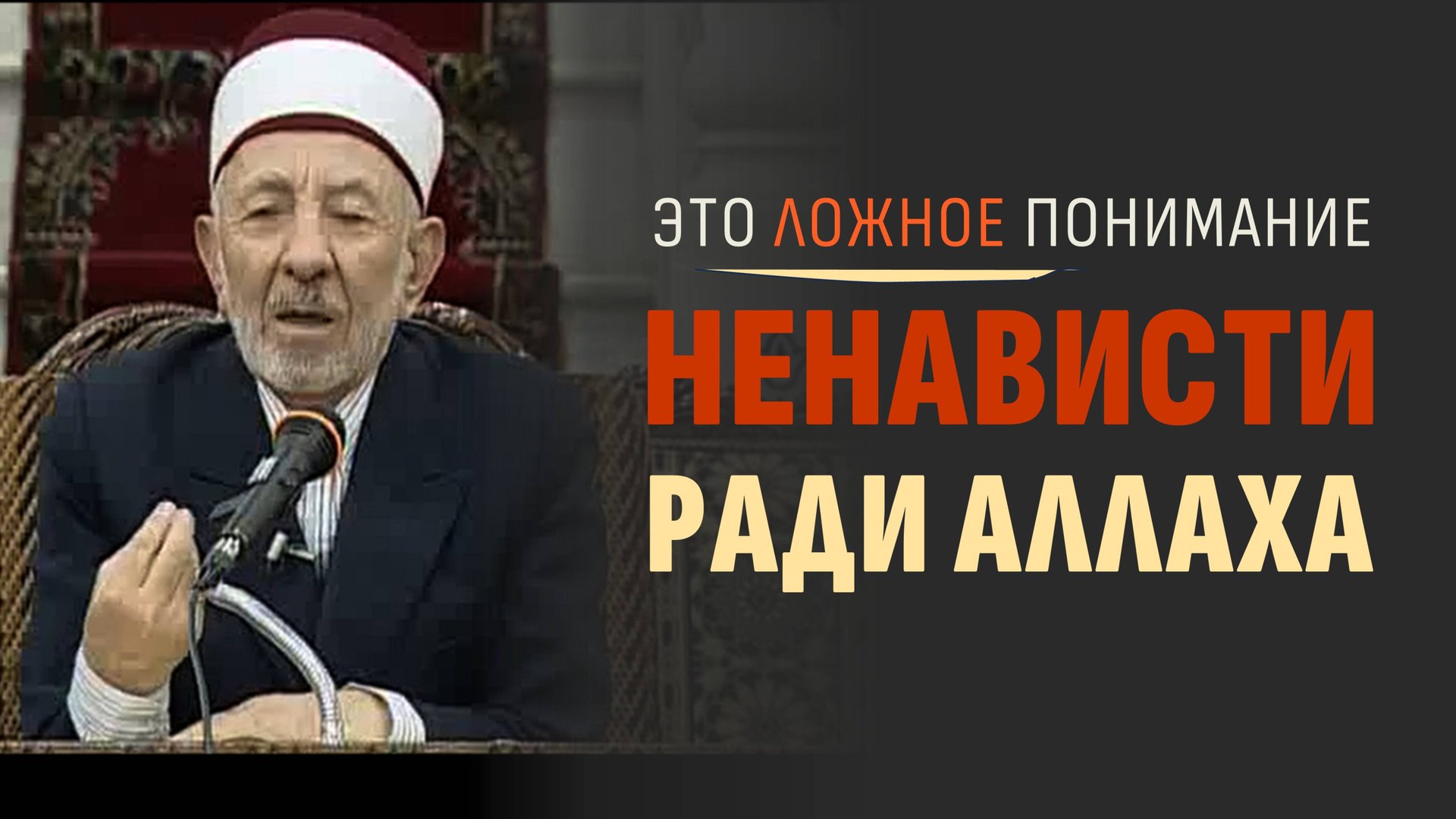 Что значит «ненавидеть ради Аллаха» и в чём ошибка многих мусульман | Шейх Рамадан аль-Буты смотреть онлайн