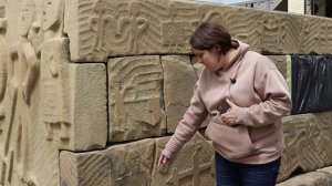 Этапы реставрации: укрепление расслоений камня