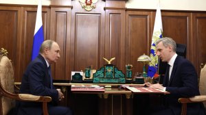 Владимир Путин встреча с губернатором Смоленской области В. Анохиным, Кремль 10 сентября 2025 года