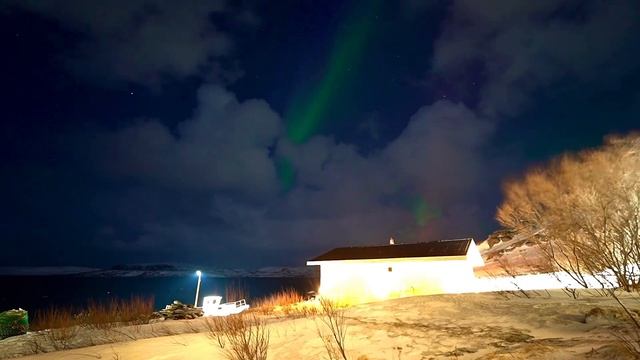 Северное сияние в Териберке видео полярного сияния в ?