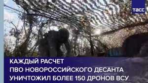 Каждый расчет ПВО Новороссийского десанта на СВО уничтожил более 150 дронов ВСУ