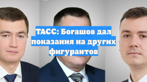 ТАСС: Богашов дал показания на других фигурантов