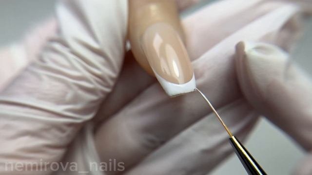 Как нарисовать френч гель-лаком. Простая схема френча