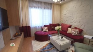 Семейный очаг гостиная в винных оттенках