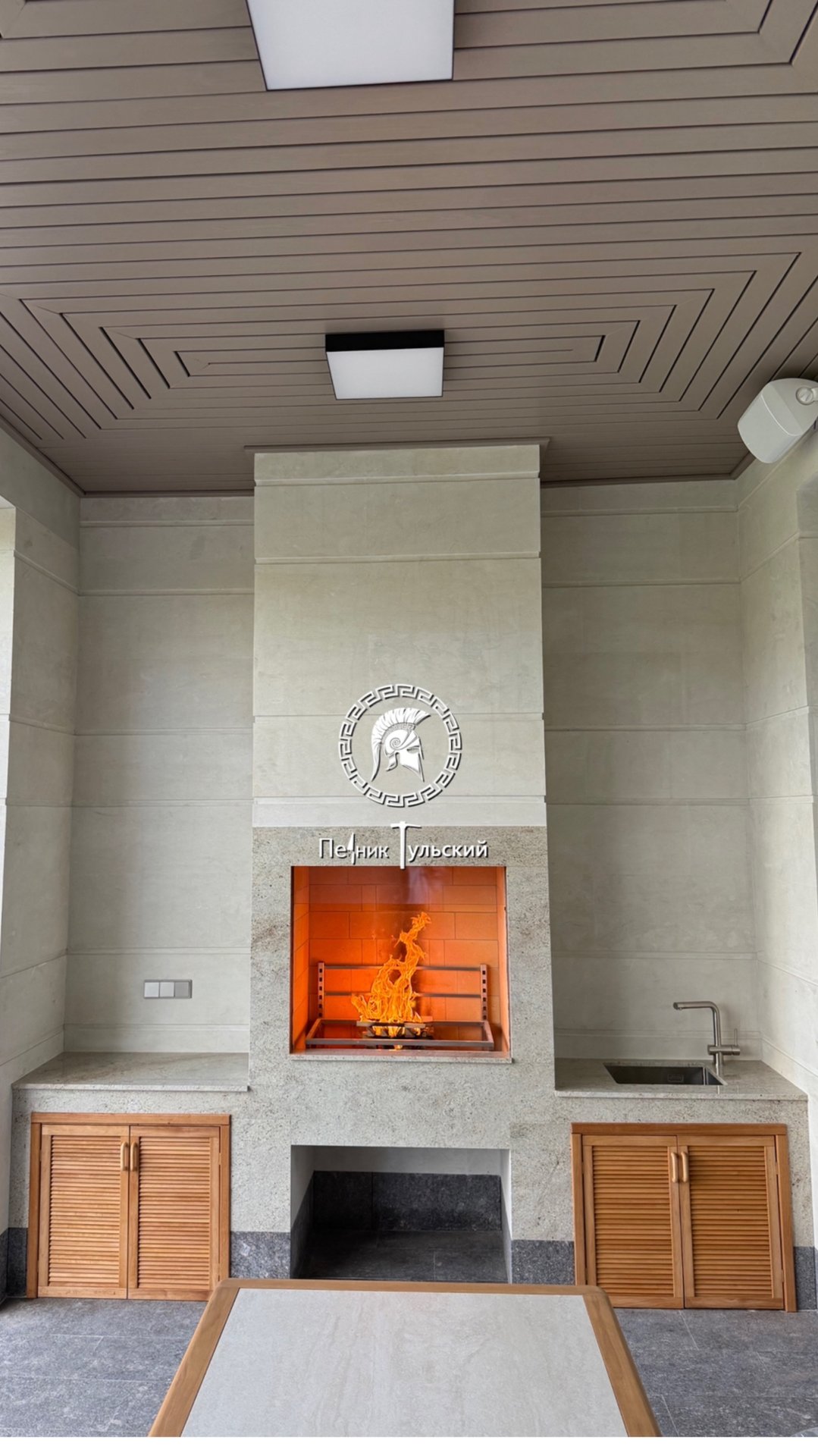 Барбекю комплекс в облицовке керамогранитом смотреть онлайн