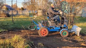 Отвал на самодельный мини трактор ,мотоблок Нева