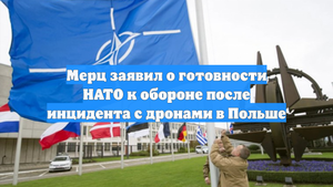 Мерц заявил о готовности НАТО к обороне после инцидента с дронами в Польше