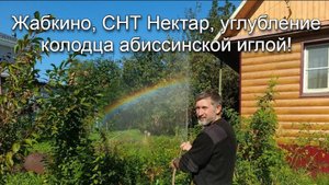 Жабкино, СНТ Нектар, углубление колодца абиссинской иглой!