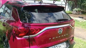 SsangYong Korando после ДТП с отбойником на трассе, при скорости свыше 140 км/ч