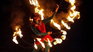 Огненно-пиротехинческое шоу "Алхимия" с ходулистами