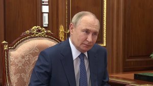 Владимир Путин в Кремле принял губернатора Смоленской области Василия Анохина